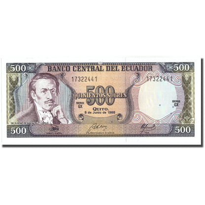 Banknot, 
  
  Ekwador, 
  
  500 sukrów