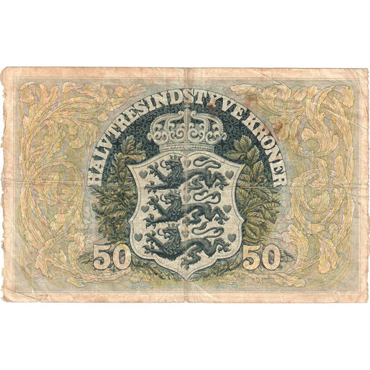 Dania, 
  
  50 koron, 
  
  1941