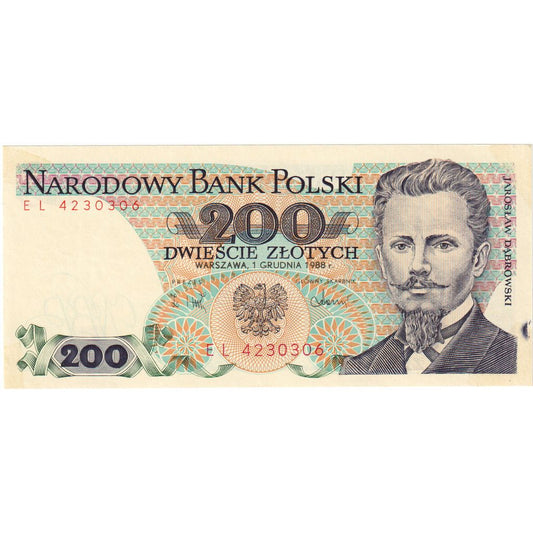 Polska, 
  
  200 złotych, 
  
  1988-12-01