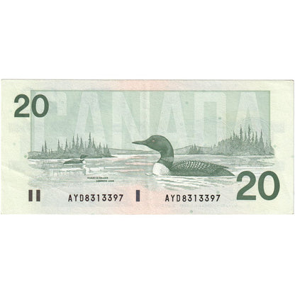Kanada, 
  
  20 dolarów, 
  
  WF(40-45)