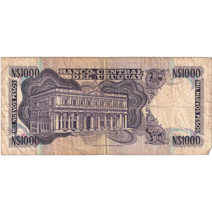 Banknot, 
  
  Urugwaj, 
  
  1000 Nuevos Peso