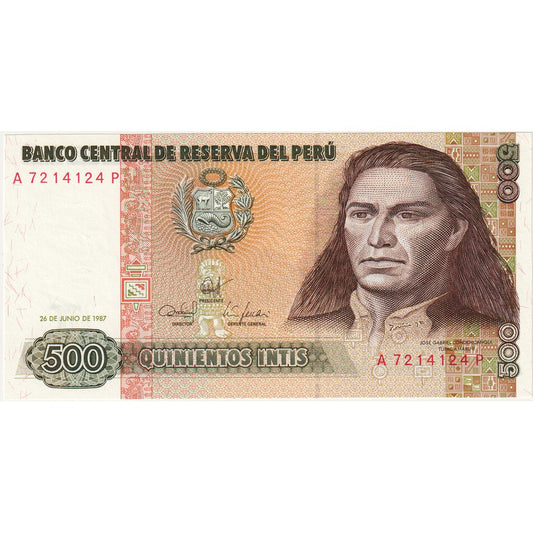 Peru, 
  
  500 Intisów, 
  
  1987-06-26