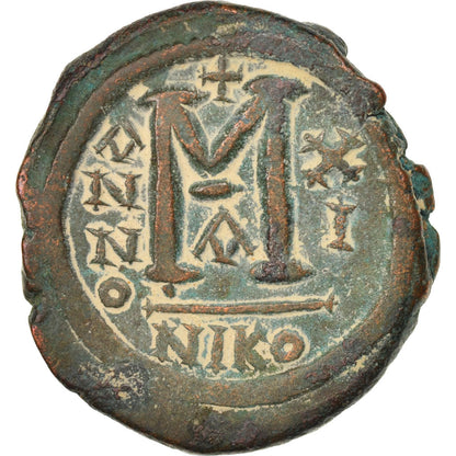 Moneta, 
  
  Justyn II, 
  
  Follis