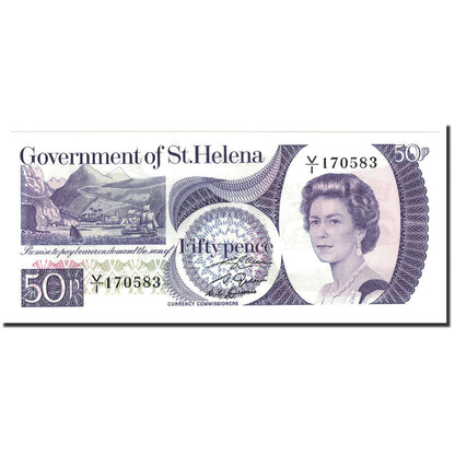 Banknot, 
  
  Święta Heleno, 
  
  50 pensów