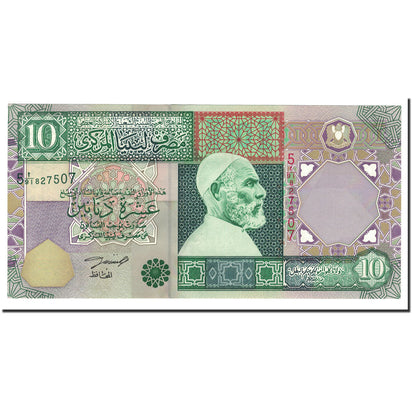 Banknot, 
  
  Libia, 
  
  10 dinarów