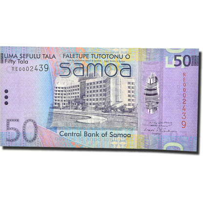 Banknot, 
  
  Samoa Zachodnie, 
  
  50 Tali
