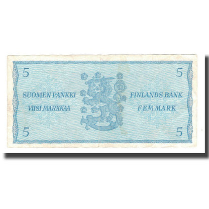 Banknot, 
  
  Finlandia, 
  
  5 Marek