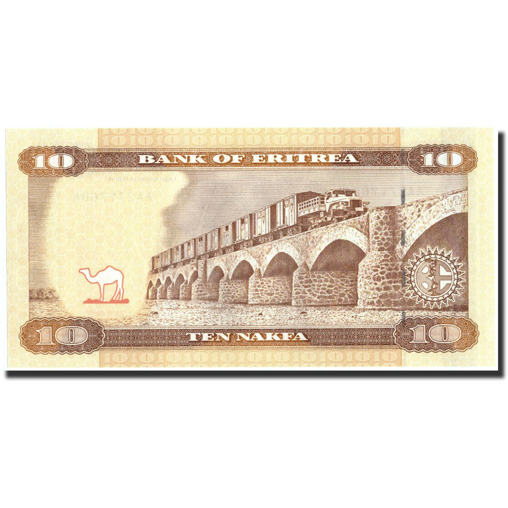 Banknot, 
  
  Erytrea, 
  
  10 Nakfa