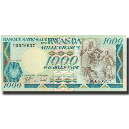 Banknot, 
  
  Rwanda, 
  
  1000 franków