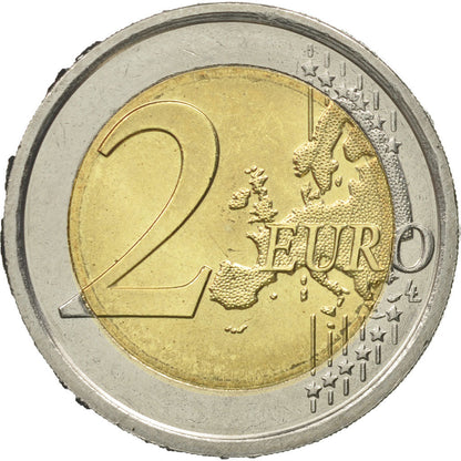 włoski, 
  
  2 euro, 
  
  100. Todestag von Giovanni Pascoli