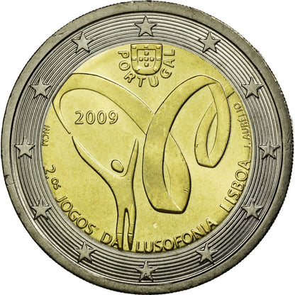 Portugalia, 
  
  2 euro, 
  
  Lusofonia-Spiele