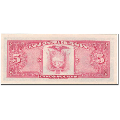 Banknot, 
  
  Ekwador, 
  
  5 Sucre