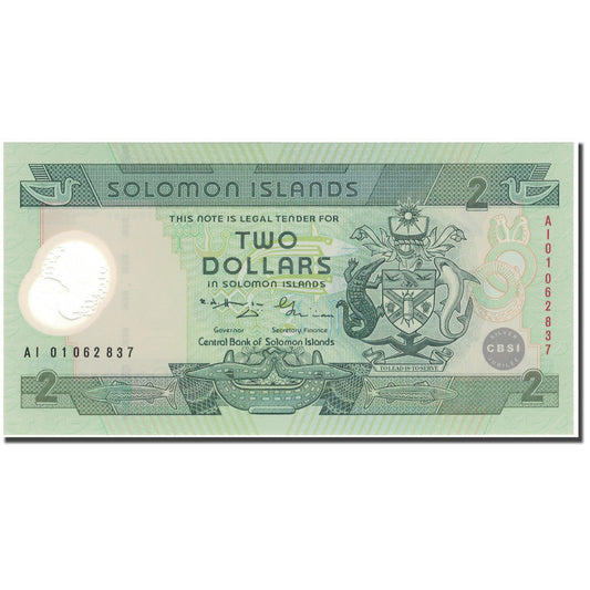 Banknot, 
  
  Wyspy Salomona, 
  
  2 dolary