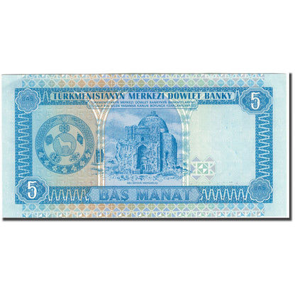 Banknot, 
  
  Turkmenistan, 
  
  5 Manatów