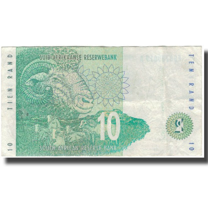 Banknot, 
  
  Republika Południowej Afryki, 
  
  10 Randów