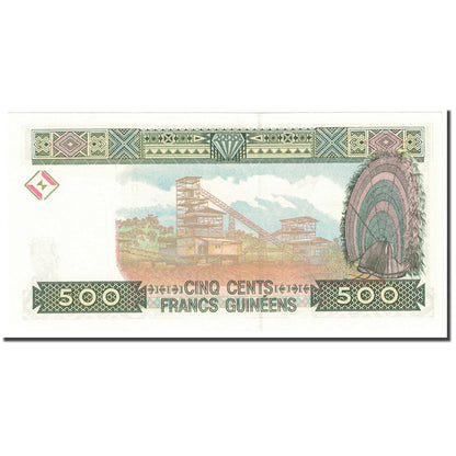 Banknot, 
  
  Gwinea, 
  
  500 franków