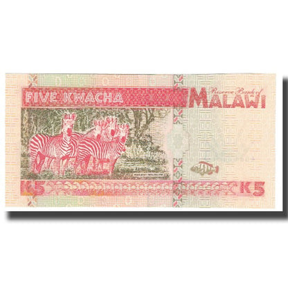 Banknot, 
  
  Malawi, 
  
  5 Kwacha