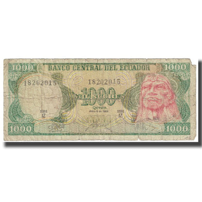 Banknot, 
  
  Ekwador, 
  
  1000 Sucre