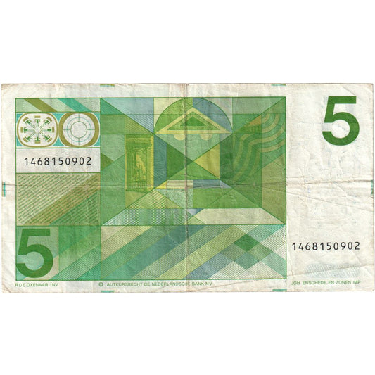 Niderlandy, 
  
  5 Guldenów, 
  
  1973