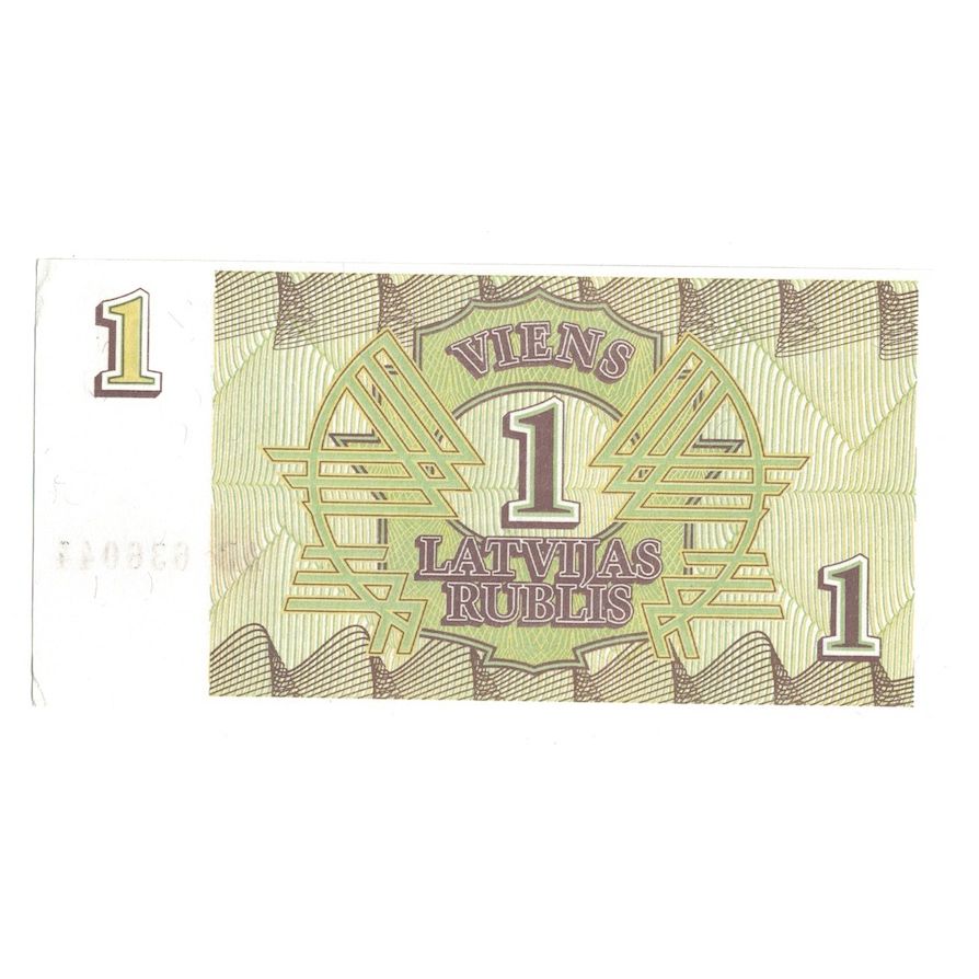 Banknot, 
  
  Łotwa, 
  
  1 Rubli