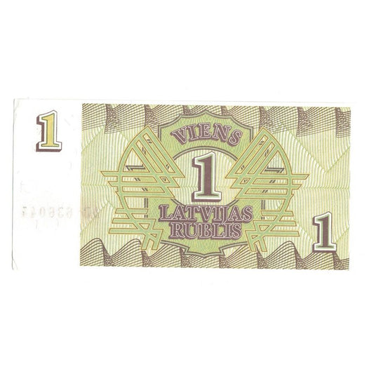 Banknot, 
  
  Łotwa, 
  
  1 Rubli