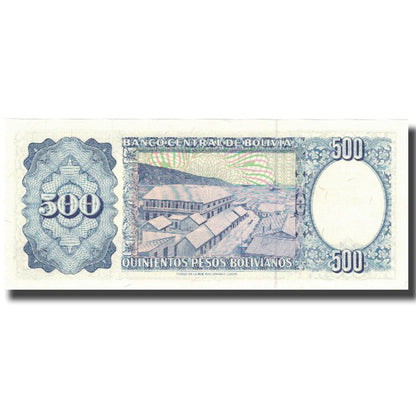 Banknot, 
  
  Boliwia, 
  
  Boliviano 500 peso
