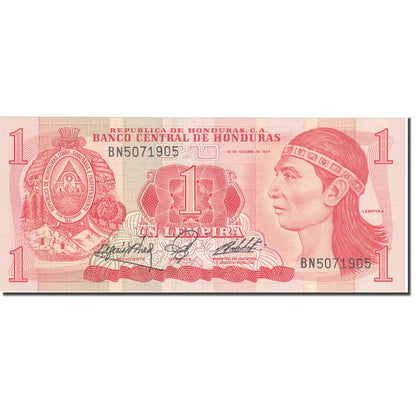 Banknot, 
  
  Honduras, 
  
  1 Lempira