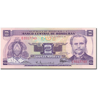 Banknot, 
  
  Honduras, 
  
  2 Lempiry
