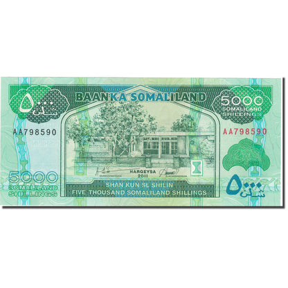 Banknot, 
  
  Somaliland, 
  
  5000 szylingów