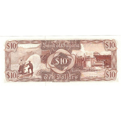 Banknot, 
  
  Gujana, 
  
  10 dolarów
