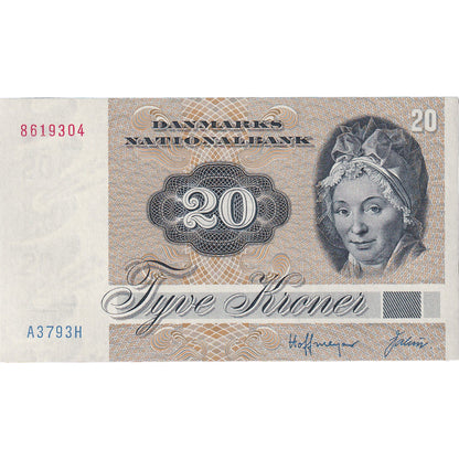 Banknot, 
  
  Dania, 
  
  20 koron