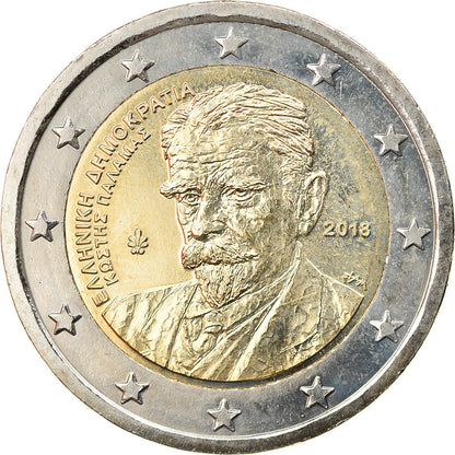 Griechenland, 
  
  2 euro, 
  
  Kostís Palamás