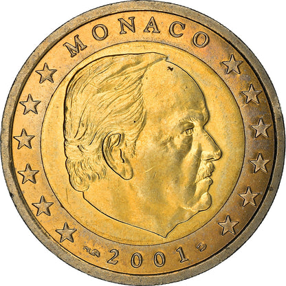 Monako, 
  
  2 euro, 
  
  2001